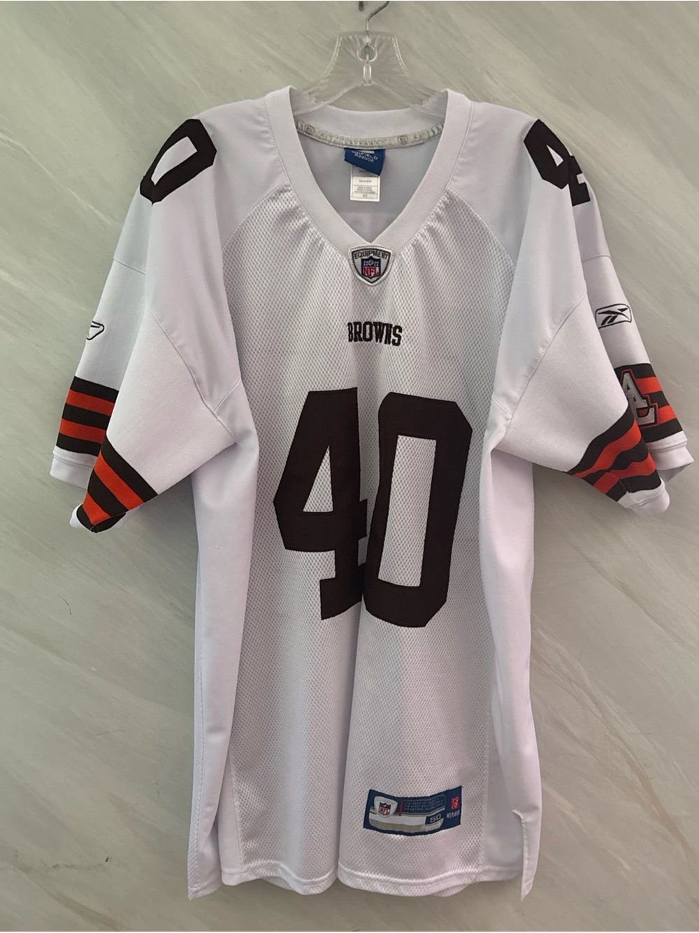 Vintage Peyton Hillis Men’s 50 (XL) NFL Cleveland Browns Reebok Away Jersey